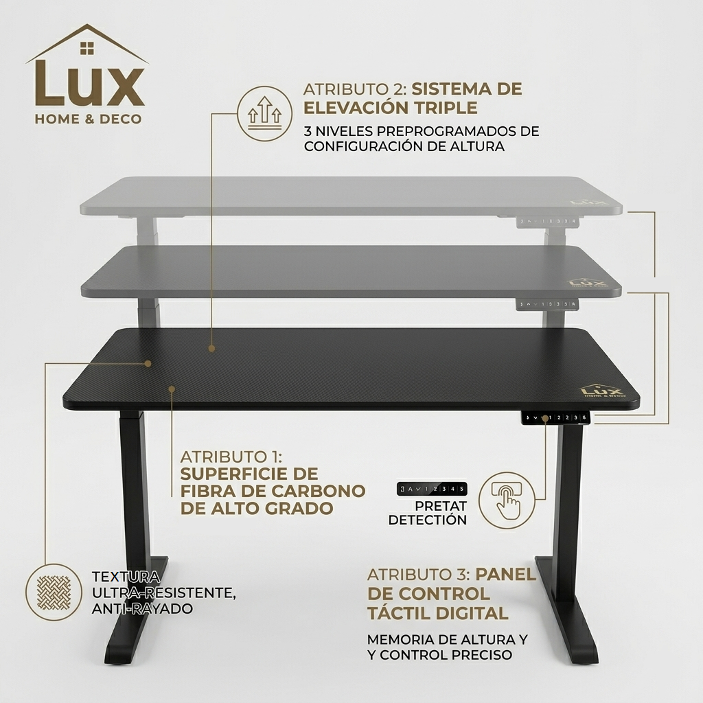 Escritorio Eléctrico Regulable en Altura - Imagen 4